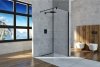 SEA HORSE - Kabina ścianka WALK-IN 120x200 CZARNY PROFIL 8mm EASY-IN BKP251T12K